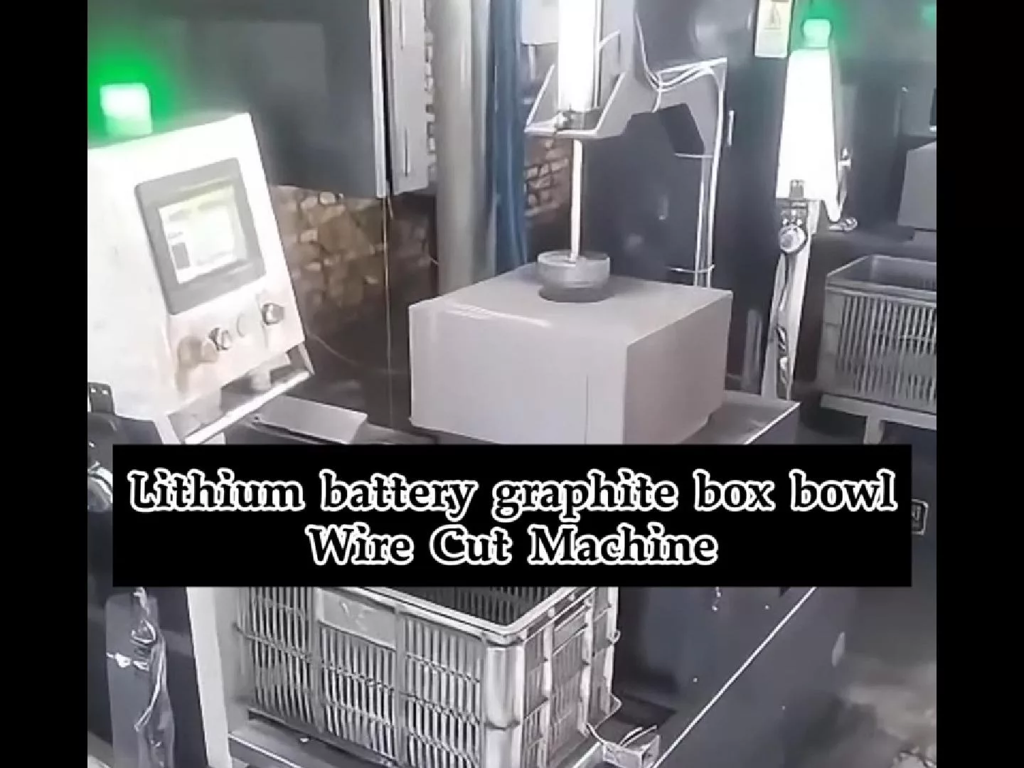 Lithium battery graphite box bowl cutting wire saw,graphite wire cutting
